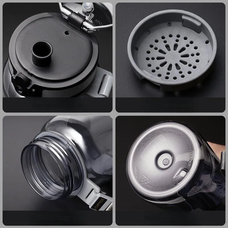 UZSPACE Outdoor Water Equipment Outdoor Water Bottle 650ml 1000ml 1500ml 2000ml TRITAN-2