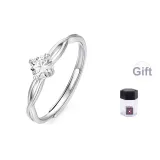 999 Fine Silver with 6A Zircon