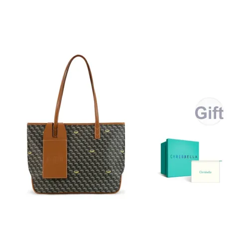 CHRISBELLA Сумка Tote из синтетической кожи большой вместимости сумка через плечо унисекс коричневый