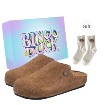 BINGO DUCK Abrasion Resistant Closed Toe Slippers Women's