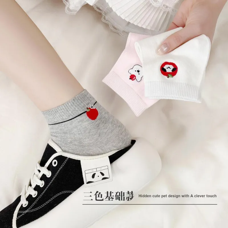 JIAZINI Ankle Socks Women's 3 Pack-3