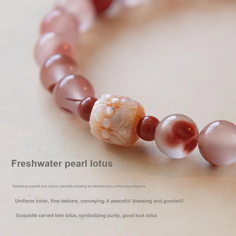 Guo Lu Southern Red Agate Bracelets Women's-2