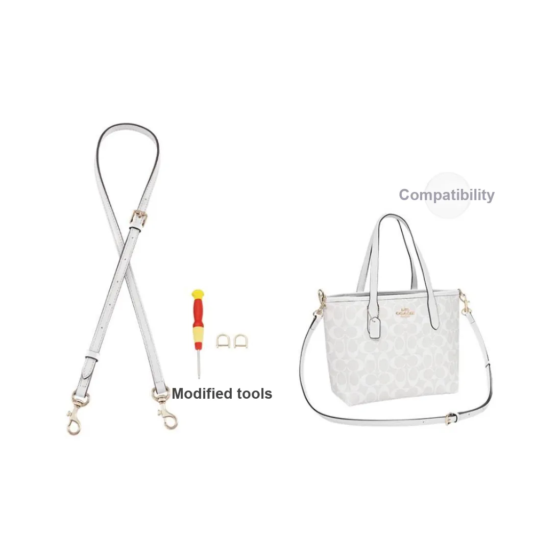 Lan Bao Fan Cow Leather Bag Accessory Liner Women's Glacier White