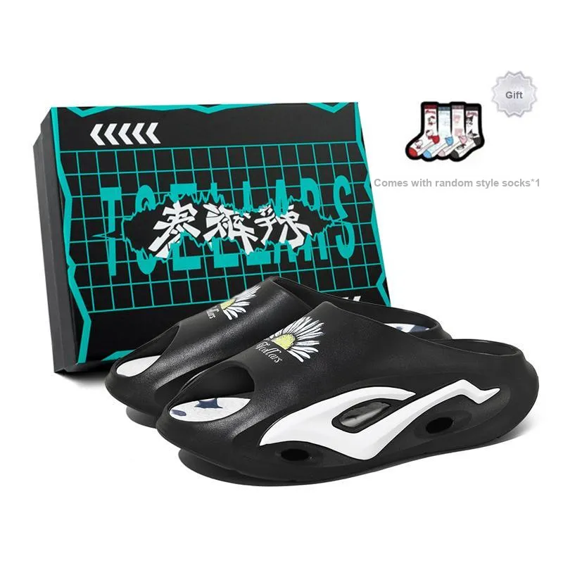TCELLARS Graffiti Quiet Slip Resistant Odor Resistant Abrasion Resistant Quick Dry Antibacterial Slide Slippers Unisex-0