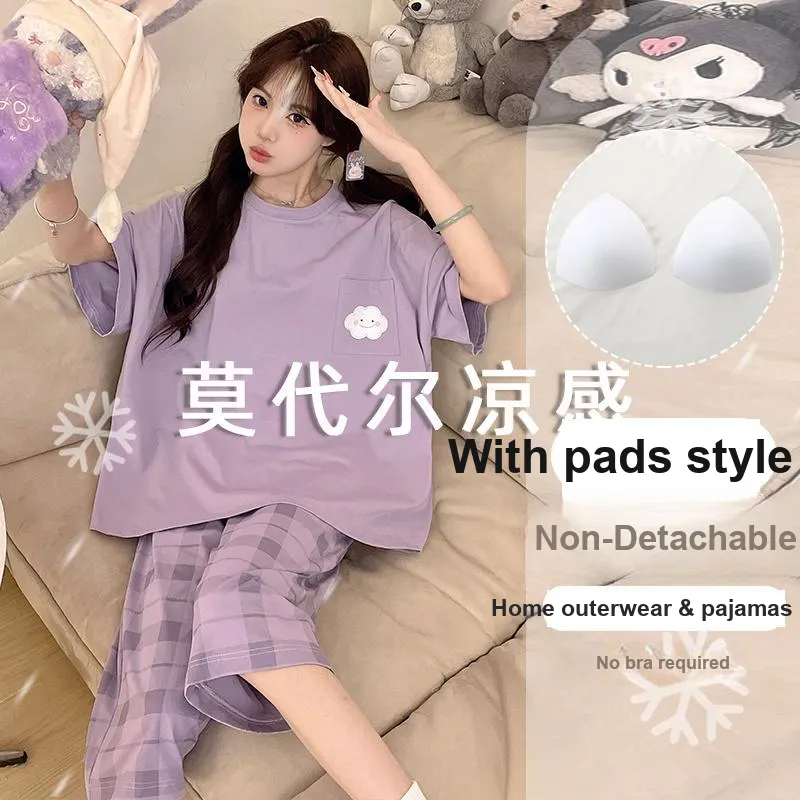 OUSHIBO Pajama Set Women's Image Color-1