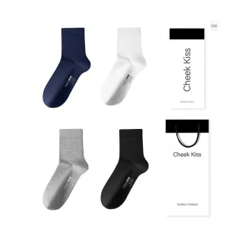 Cheekkiss Mid-Calf Socks Men's Box 4-Pack