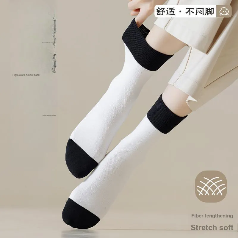 Master Mid Calf Socks Women's Shopping Bag 5 Pack-32