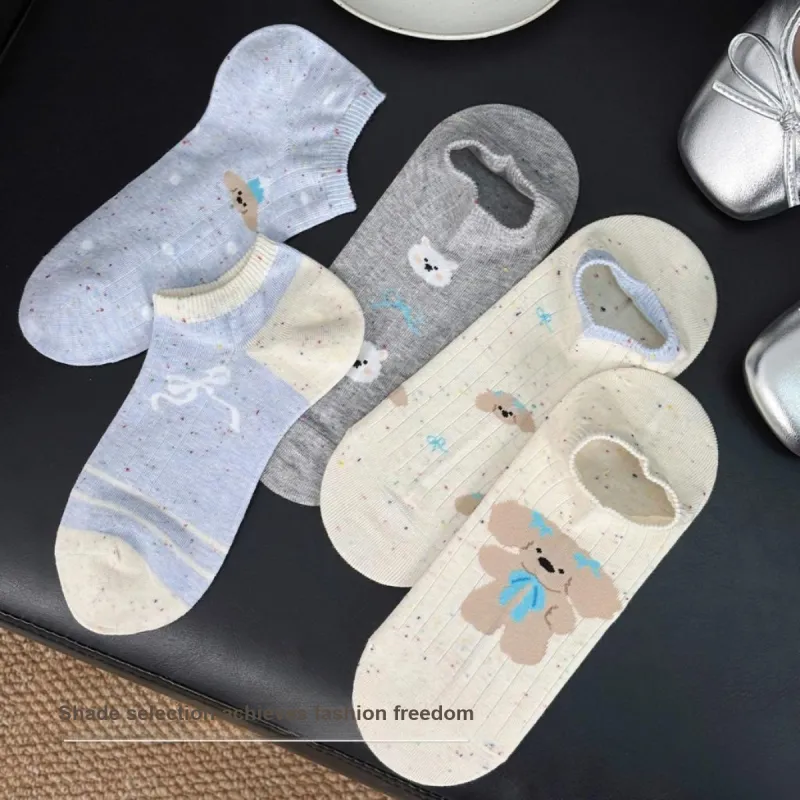 JIAZINI Ankle Socks Women's 4 Pack-12