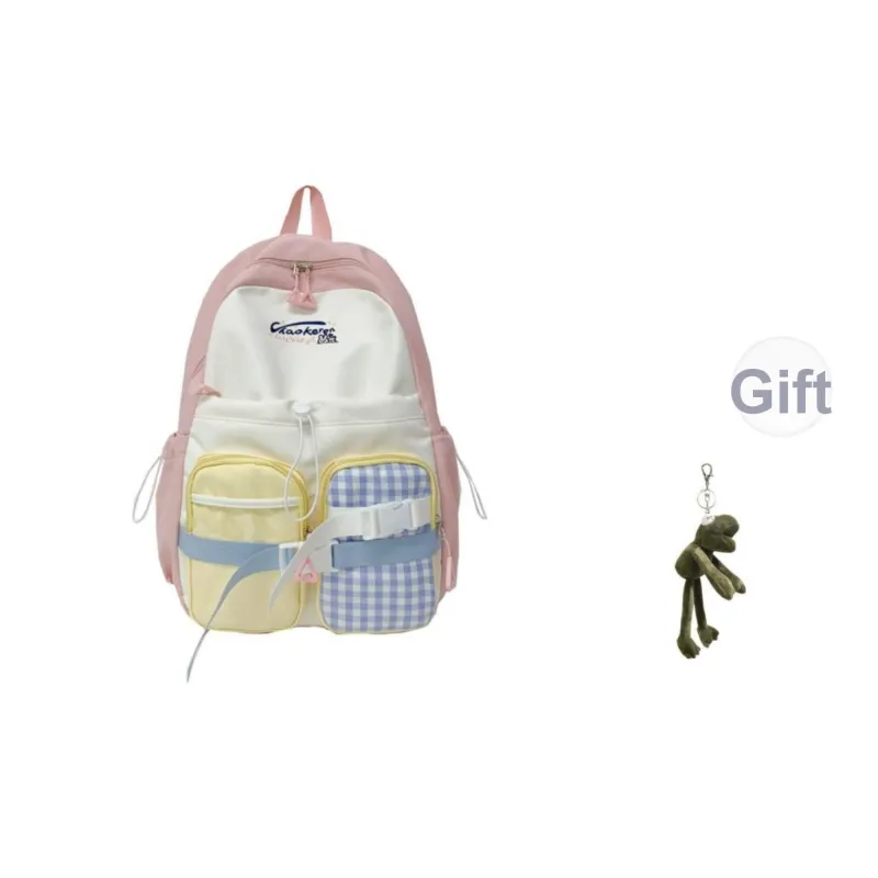 KAMLUI Composite Cloth Backpack Unisex Multicolor-1