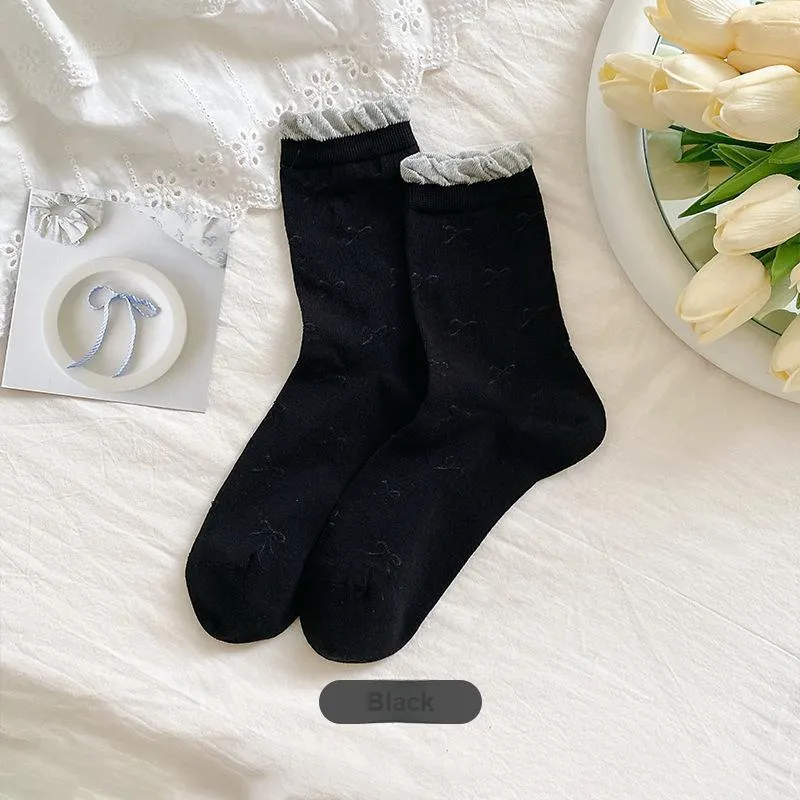 Gentle Welcome Mid Calf Socks Unisex Combo Set-8