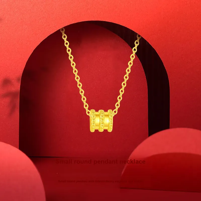 Fortune Gold Jewelry Mom Box Necklace Women's-1