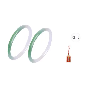 LUXLINE Chalcedony Jade Bangle Women's