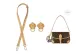 ( Beeswax ) 1.8cm Width Adjustable Shoulder Strap 90-120cm+Oval Abrasion-Resistant Buckle