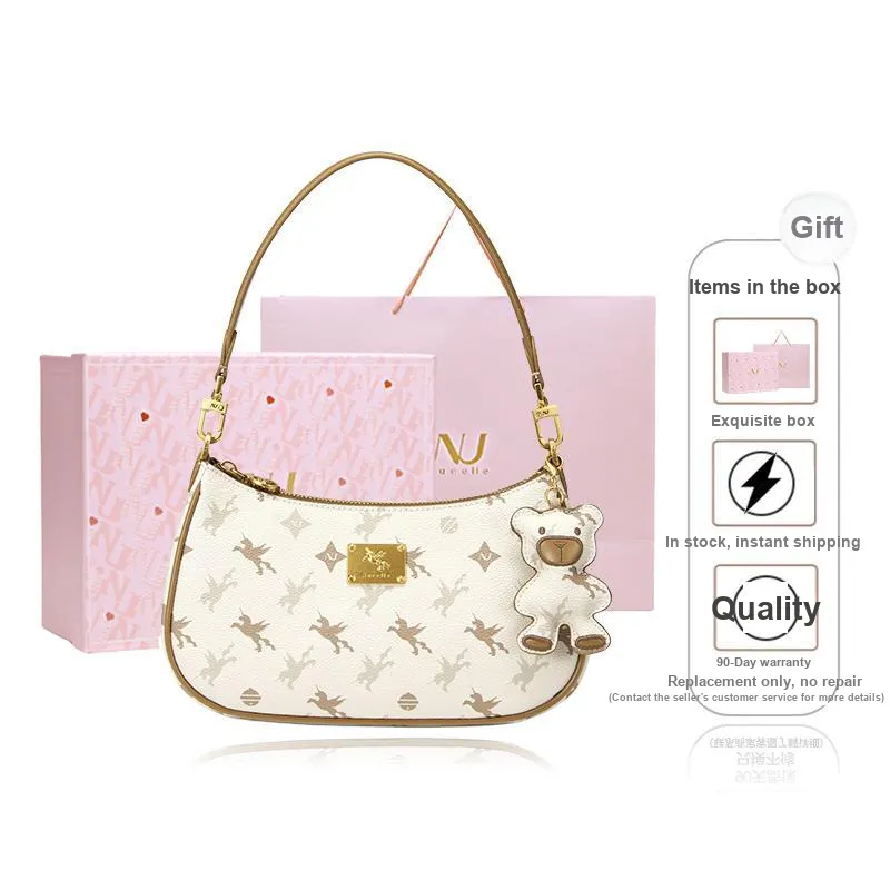 NUCELLE PVC Dumpling Bag Shoulder Bag Crossbody Bag Medium Size Women's Peachy Pink-5