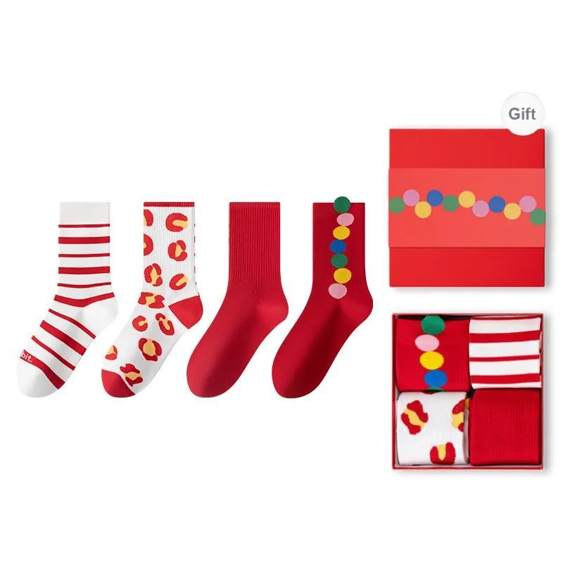 MIIOW Mid Calf Socks Unisex Gift Box Set-7