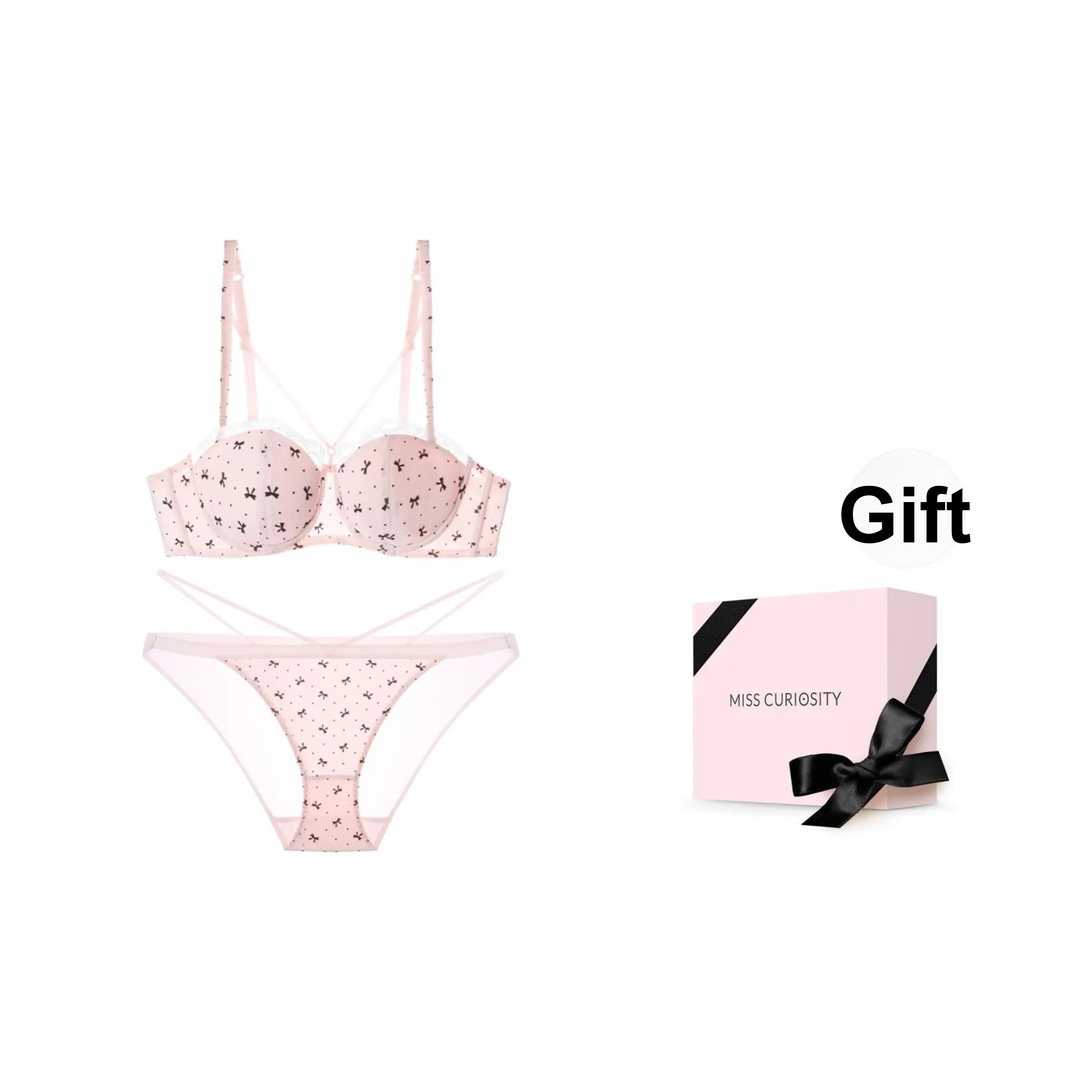 MISS CURIOSITY Нижнее белье Подарочная коробка Женское Розовое