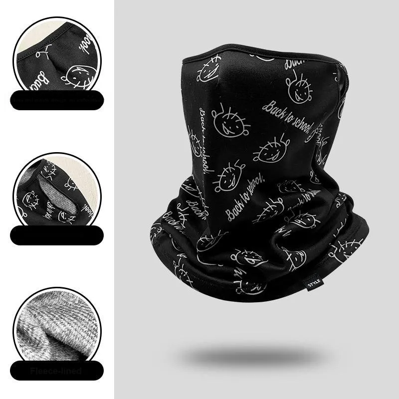 JIEKAI Riding Equipment Cycling Face Mask Unisex Polyester 27*36CM Multiple Colors-11