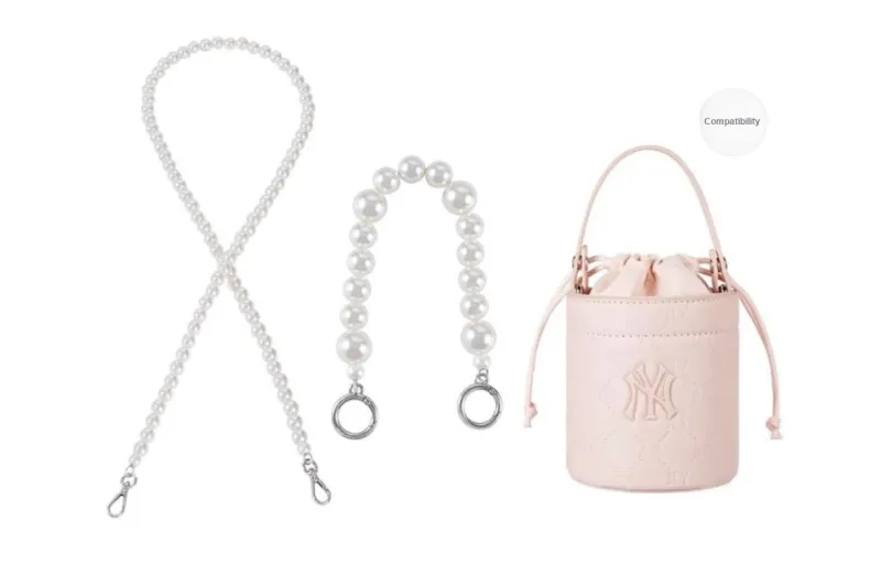 Lan Bao Fan Microfiber Bag Strap Women's Pink, White-39