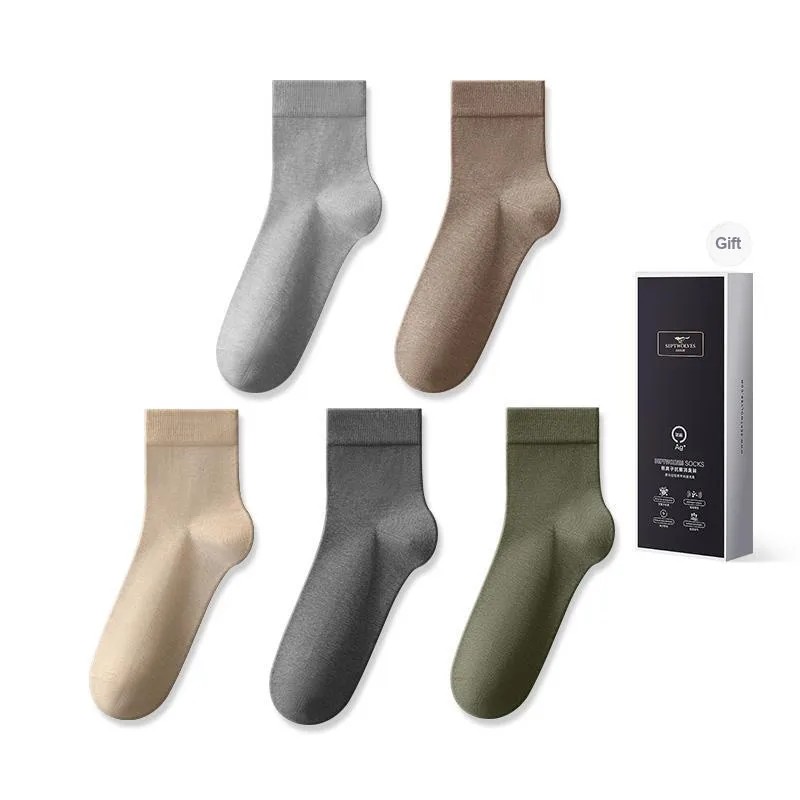 SEPTWOLVES Mid Calf Socks Unisex Box 5 Pack-4