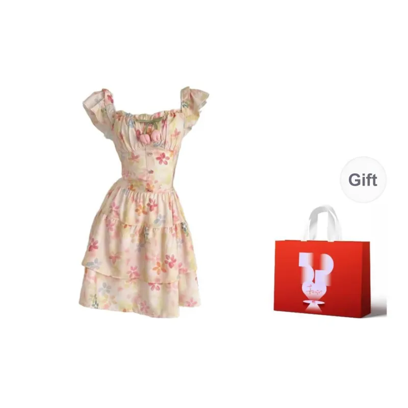 BEAUTIFUL CONFESSION Short Sleeved Dress Women's Pink-5
