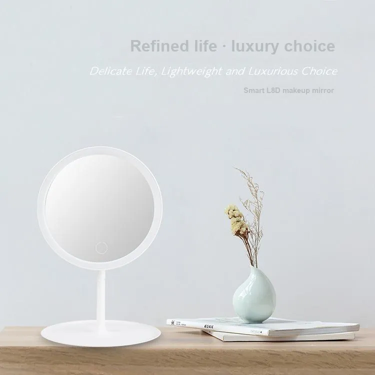 Sweet Pillow House LED Lighted Desktop Makeup Mirror With Portable Design Mirror-2