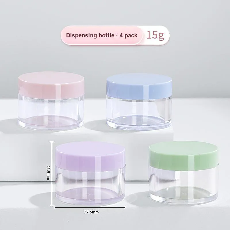 NILIYA Multicolor Face Cream Dispenser Bottles Travel Portable Empty Bottle 4 Pcs-8