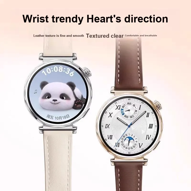 FZRT Huawei Compatibility Watch Band 130 220mm Genuine Leather Material-4