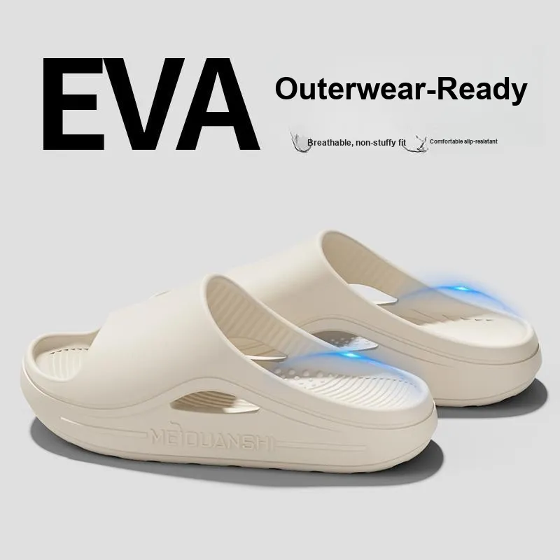 Foot Recreation EVA Couple Indoor Home Bathroom Bathing Slip Resistant Slippers-18