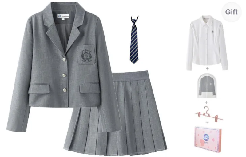 Tokyo Season Business Suit Spring And Fall Women's Gift Box Set Gray-2