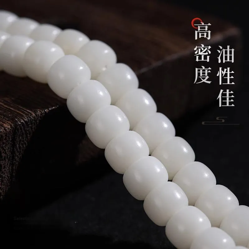 JIUHUASHAN White Jade Bodhi Bead Chain Unisex-9