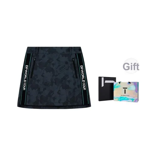 EUROPEAN TOUR Повседневные короткие юбки Женские Светло-серый с принтом