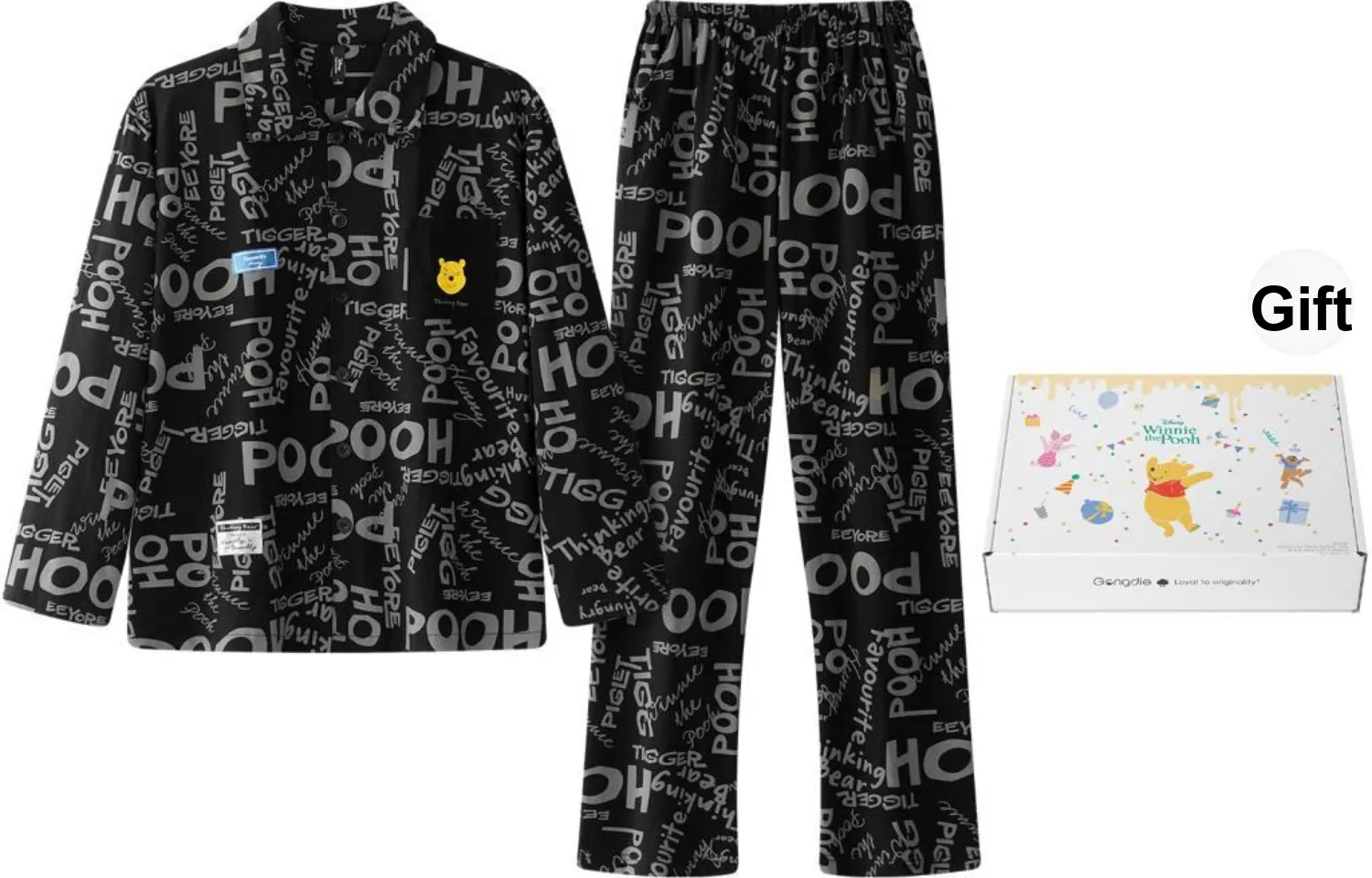 Gongdie x Disney Pajama Set Unisex Gift Box Set