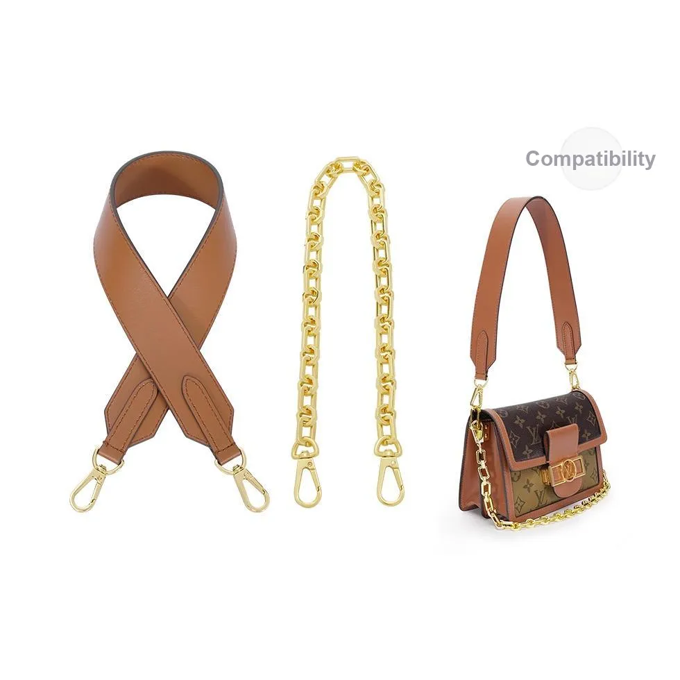 Lan Bao Fan Cow Leather Bag Accessories Women's Caramel