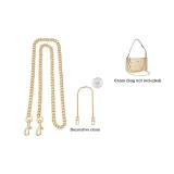 (Gold-Tone) Chain Crossbody Style 120cm[Comes with 40cm Decorative Chain]