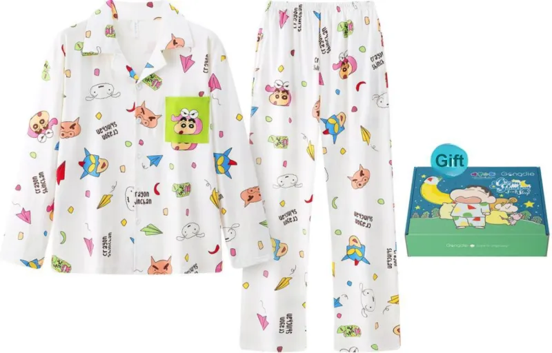 Gongdie x Crayon Shinchan Pajama Set Unisex-1