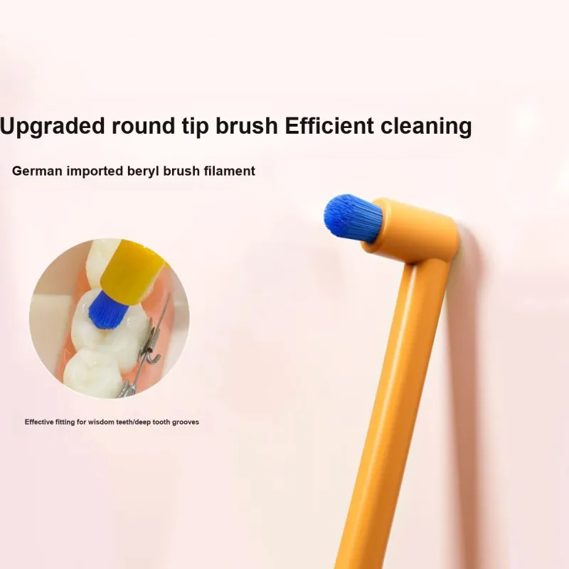 YOUNGELF Single Head Orthodontic Tooth Correction Portable Small Brush Head Toothbrushes-1