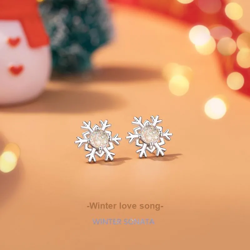 VANA 925 Sterling Silver Glass Stone Stud Earrings Women's-1