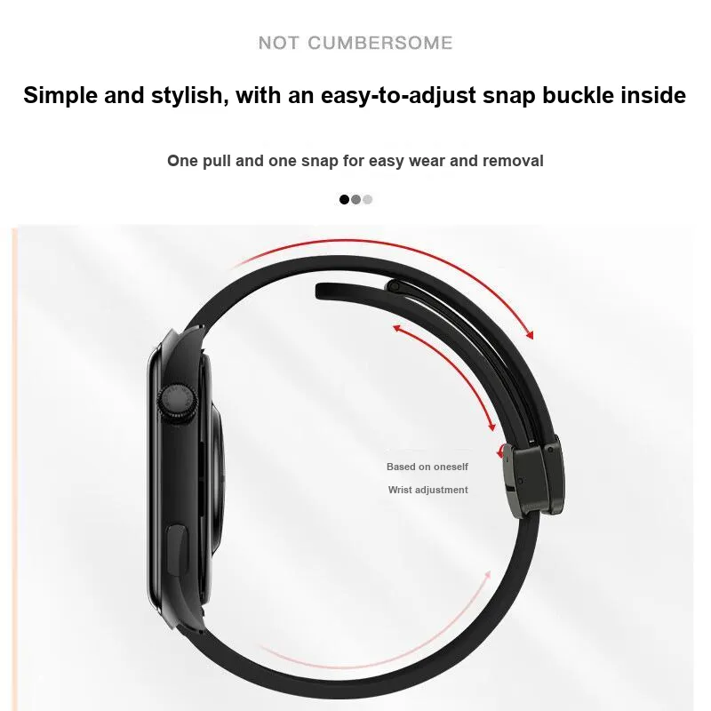IWabcertoo Watch Band Apple Compatibility Silicone Material-9