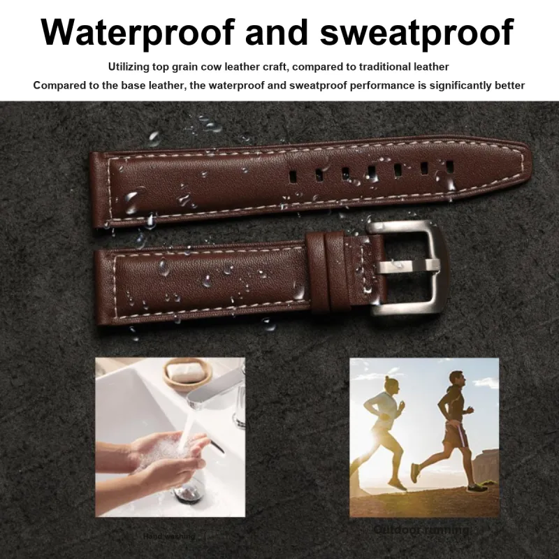 SHIRUI Accessories Longines Compatibility Watch Band 20mm Genuine Leather Material-7