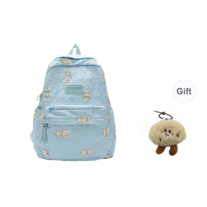 URBAN FOREST Nylon Backpack Regular Unisex Blue/Purple/Pink/Black/White-0