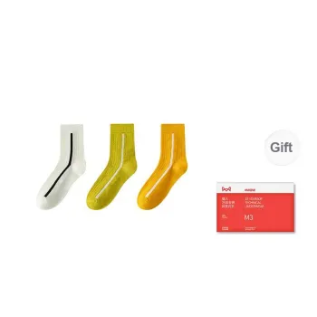 MIIOW Trend Party Series Mid Calf Socks Men's Shopping Bag Combo Set