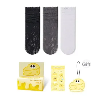 COTTON CHEESE Mid Calf Socks Women's Box 3 Pack