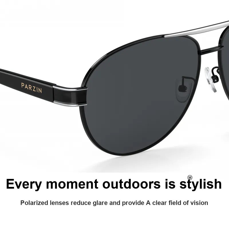 PARZIN Alloy Aviator Sunglasses Men's-6