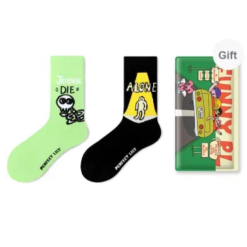 PL Mid Calf Socks Unisex 2 Pack Shopping Bag