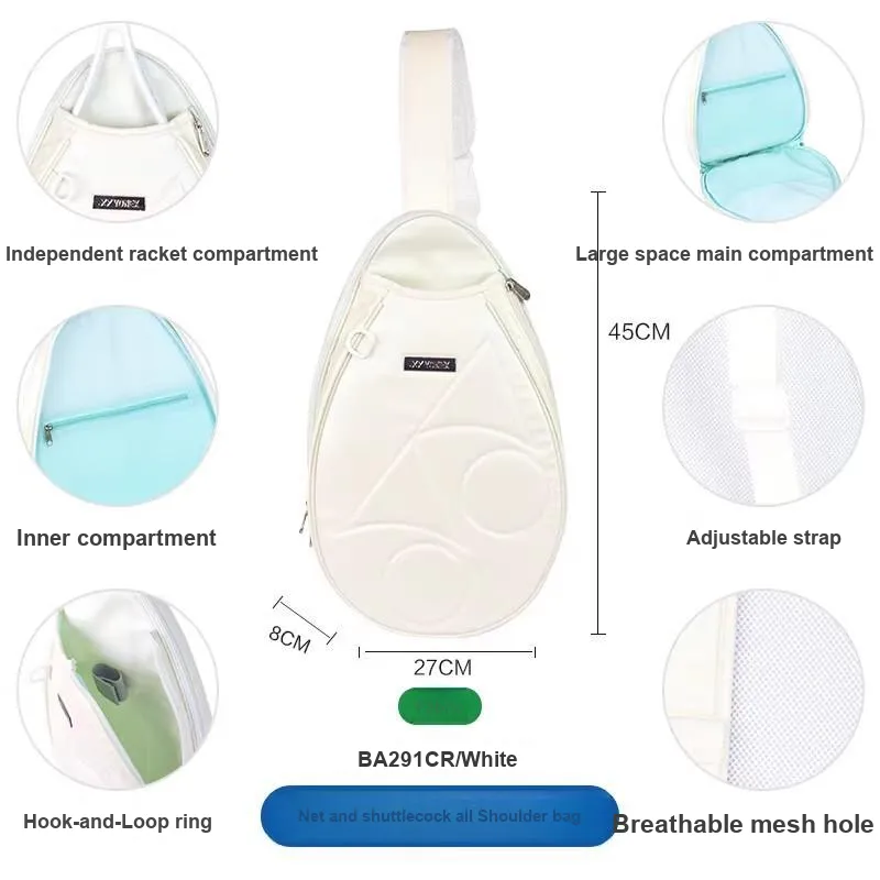 YONEX Badminton Racket Bags 1 2 Pcs Shoulder Bag White Unisex-2