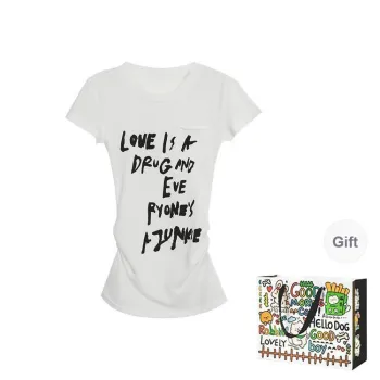DEDY T Shirts Women's White Shopping Bag