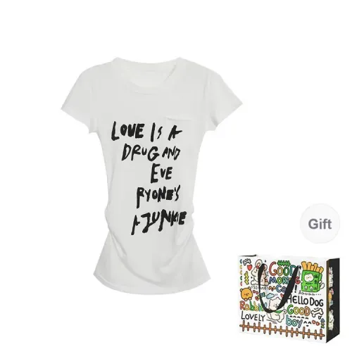 DEDY T Shirts Women's White Shopping Bag
