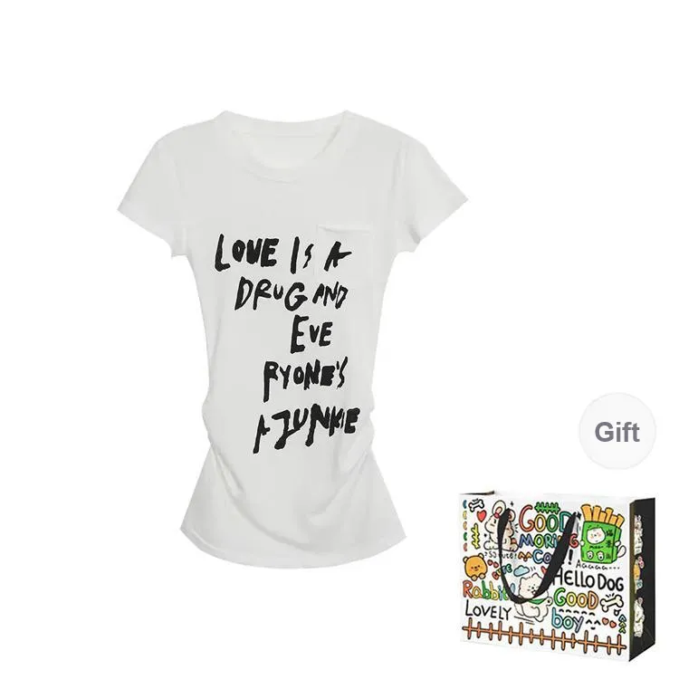 DEDY T Shirts Women's White Shopping Bag-0