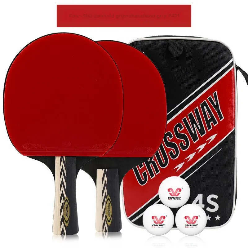CROSSWAY Ping Pong Paddles Unisex All Wood Red-11