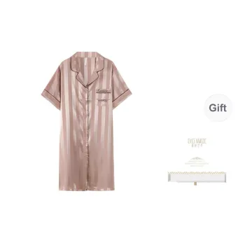 XIA.WA.ZHI.XIU Nightgown Women's Gift Box Set Coffee